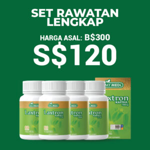 PAKEJ LENGKAP - 4 LAXTRON KAPSUL
